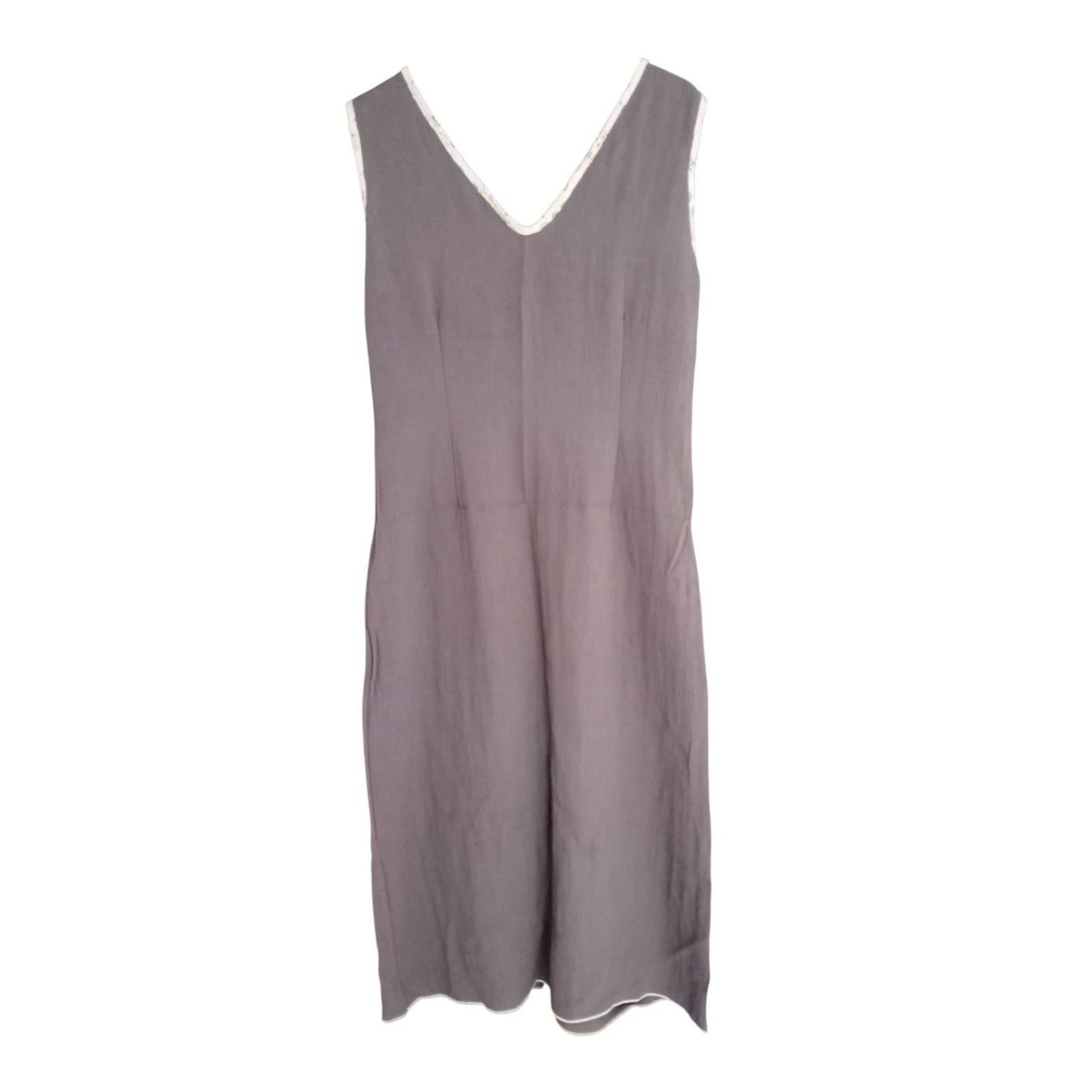 Taupe jurk maat 36 in zeer goede staat – photo 3